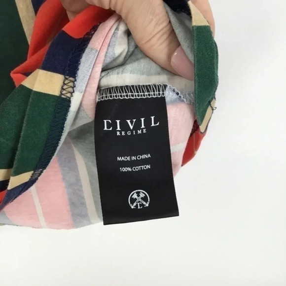 Civil Regime Men’s Glad Stripe Tee - Picture 6 of 7